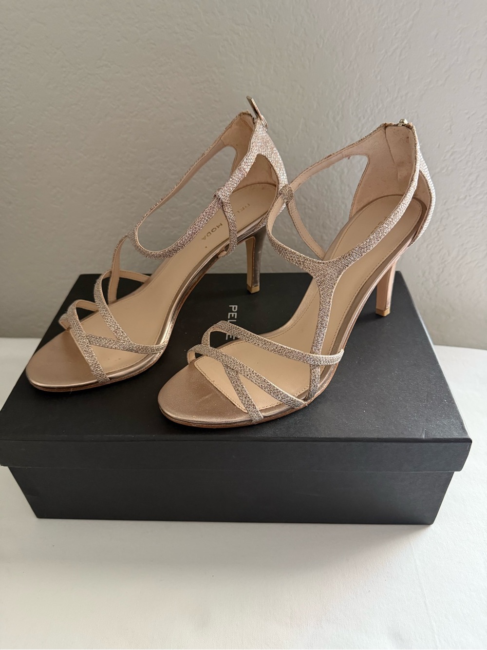 Pella Moda - Ruby (Strappy High Heel Sandals - Elegant Evening Shoe)